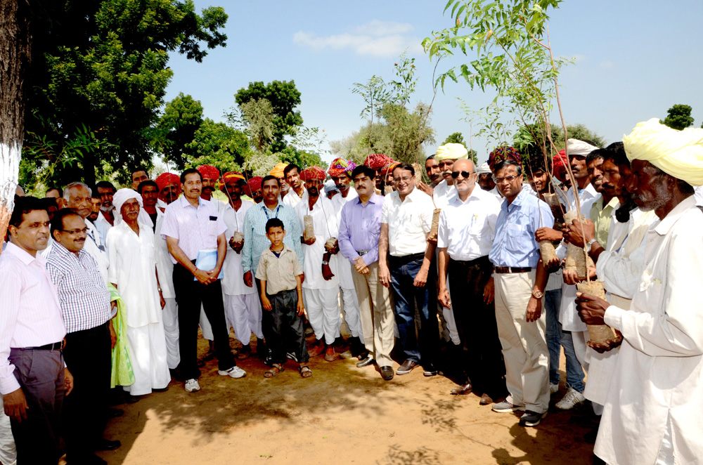 Tree sapling distribution to farmers